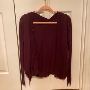 Garage cardigan with lace up sides